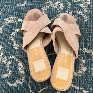 Dolce Vita slip on sandals with some staining